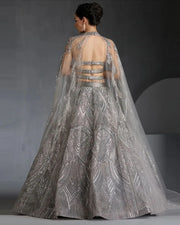 Marriage Special Grey Color Lehenga Choli