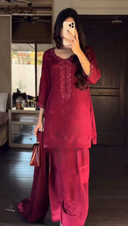 Beautiful Sequence Work Pink Color Salwar Suit